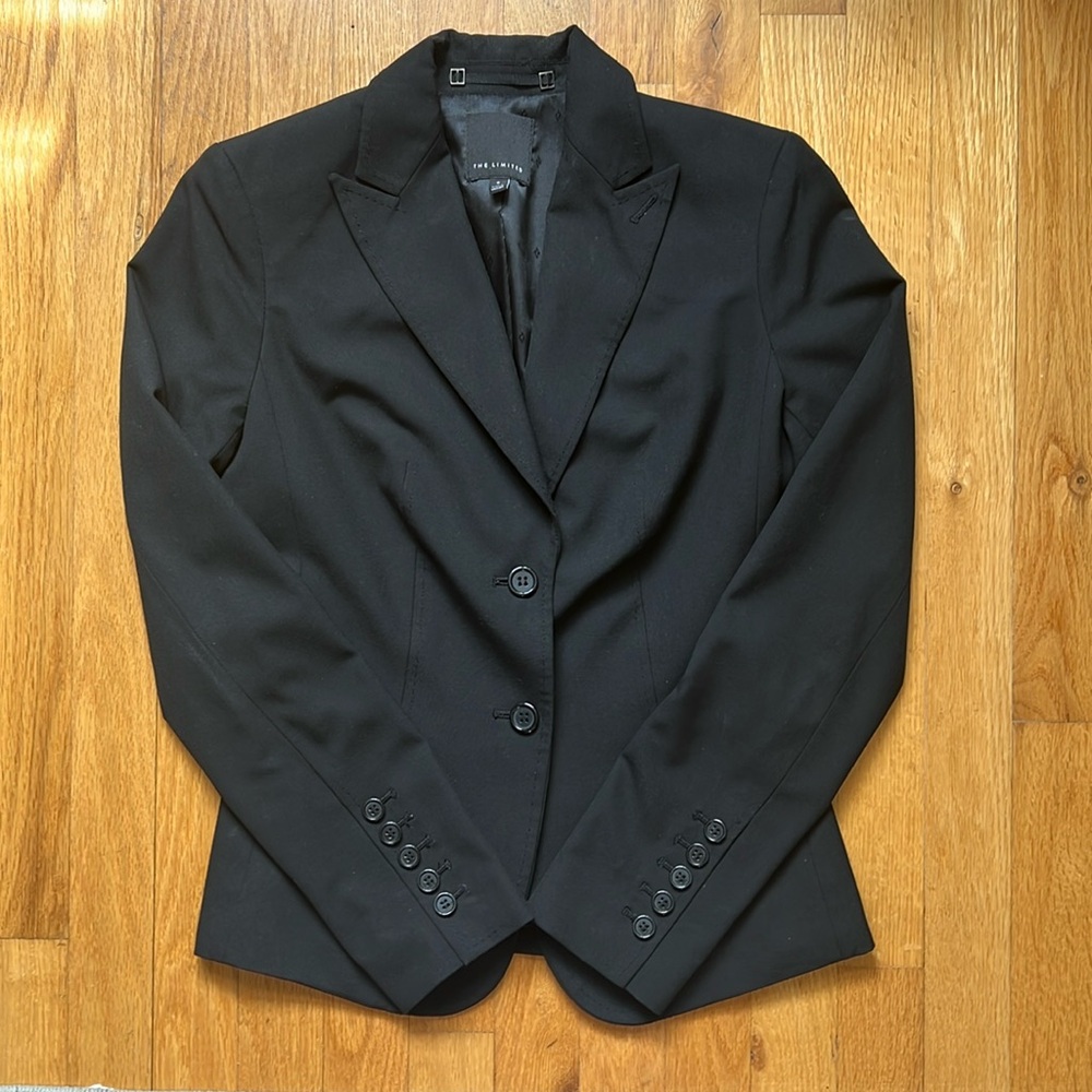 The Limited Blazer Black Suit Jacket Womens Size 0